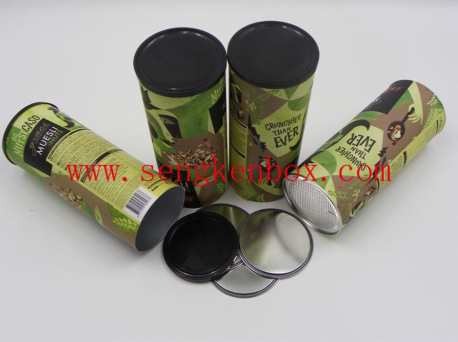 Muesli Nuts Food Packaging Paper Cans Muesli Nuts Food Packaging Paper Cans