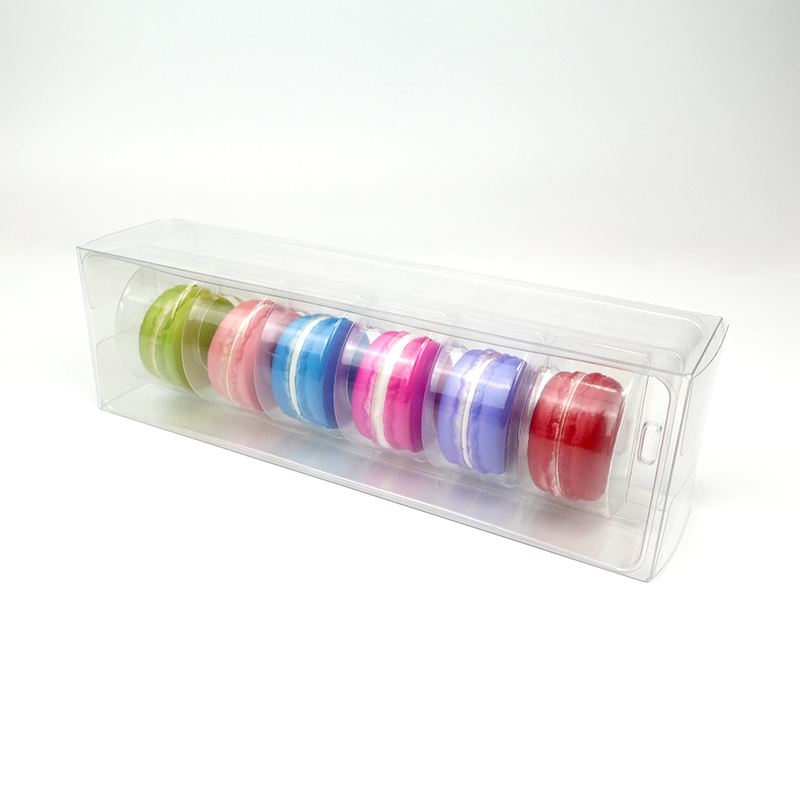  6 macarons clear packaging