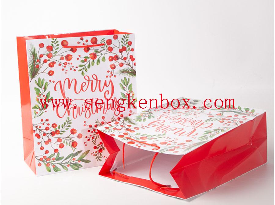 Color Christmas Paper Gift Bag Color Christmas Paper Gift Bag