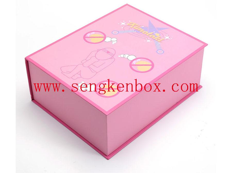 Pink Folding Paper Gift Box Pink Folding Paper Gift Box