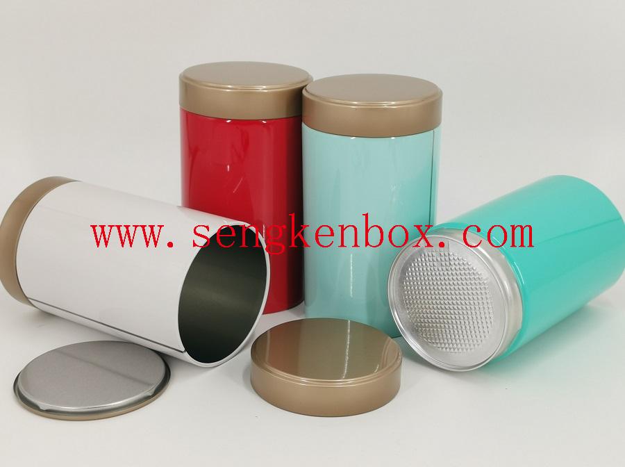Good Airtight Food Grade Welding Metal Cans with Double Lids