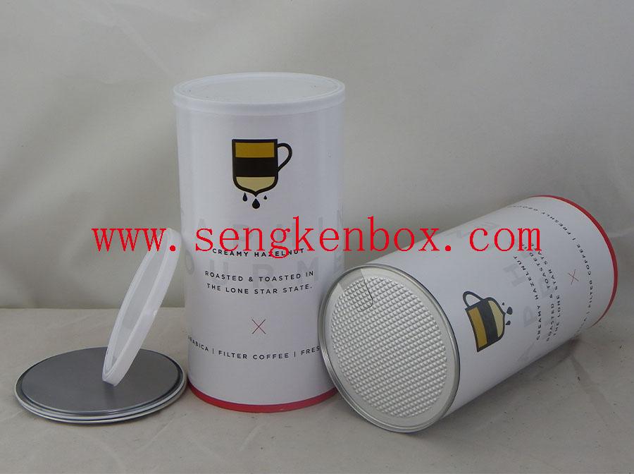 Paper Cans With Plastic Sealing Cover