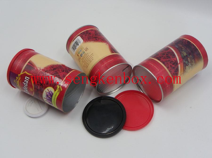 Esfedan Saffron Teas Packaging Paper Canister Esfedan Saffron Teas Packaging Paper Canister