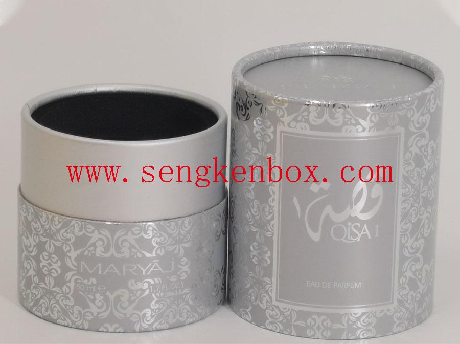 Perfume Glass Bottle Packing Round Paper Tube Perfume Glass Bottle Packing Round Paper Tube
