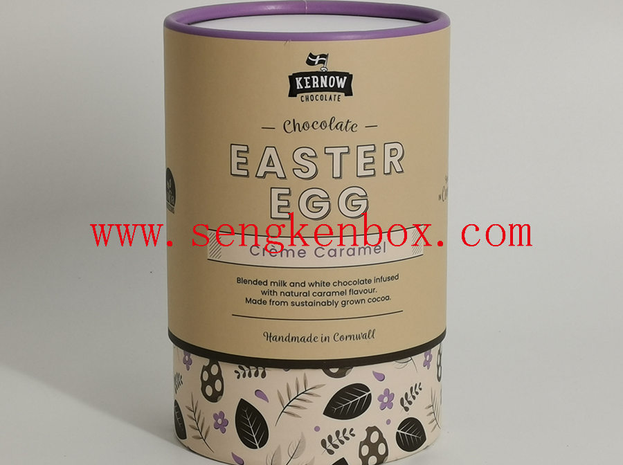 Telescoping Food Grade Round Paper Cardboard Canister for Chocolate Packaging Telescoping Food Grade Round Paper Cardboard Canister for Chocolate Packaging