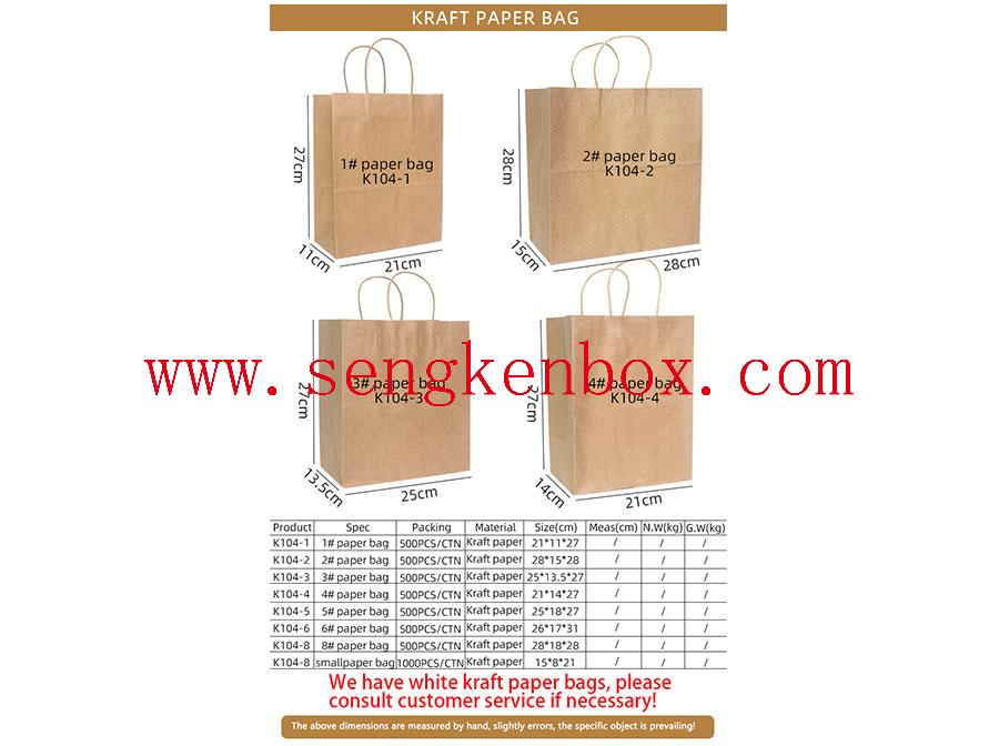 Kraft Paper Card Bag