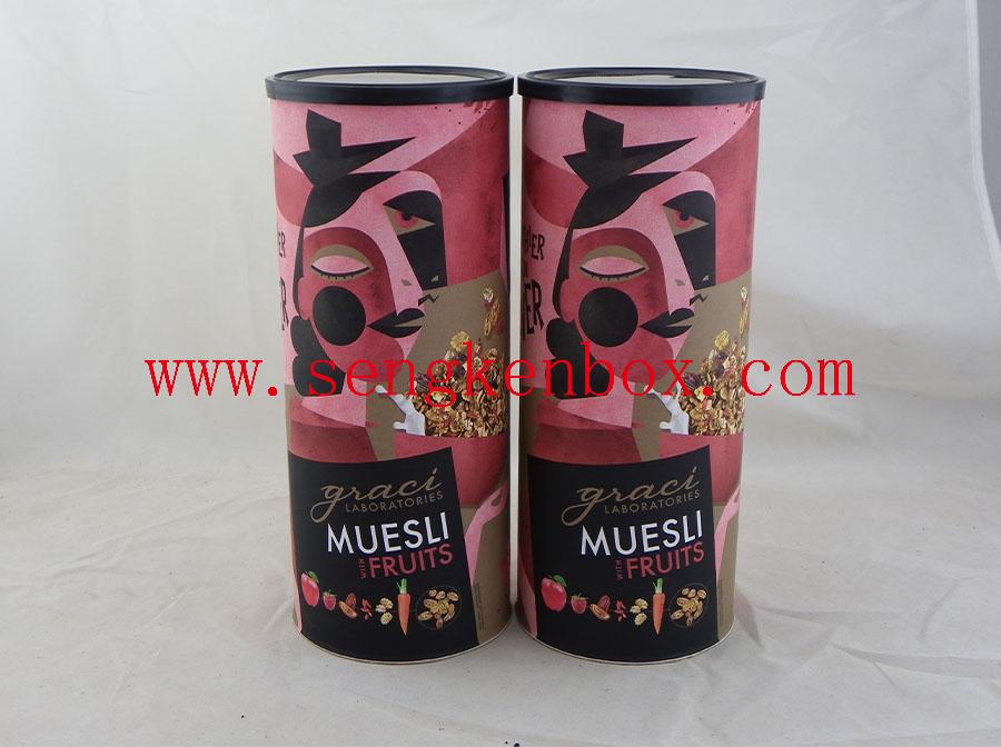 Biodegradable Muesli Fruits Food Environmental Protection Paper Tube Biodegradable Muesli Fruits Food Environmental Protection Paper Tube