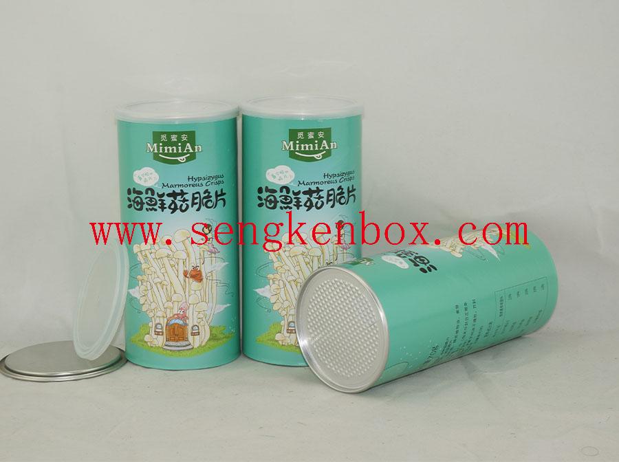 Paper Cans With Plastic Seal Lid