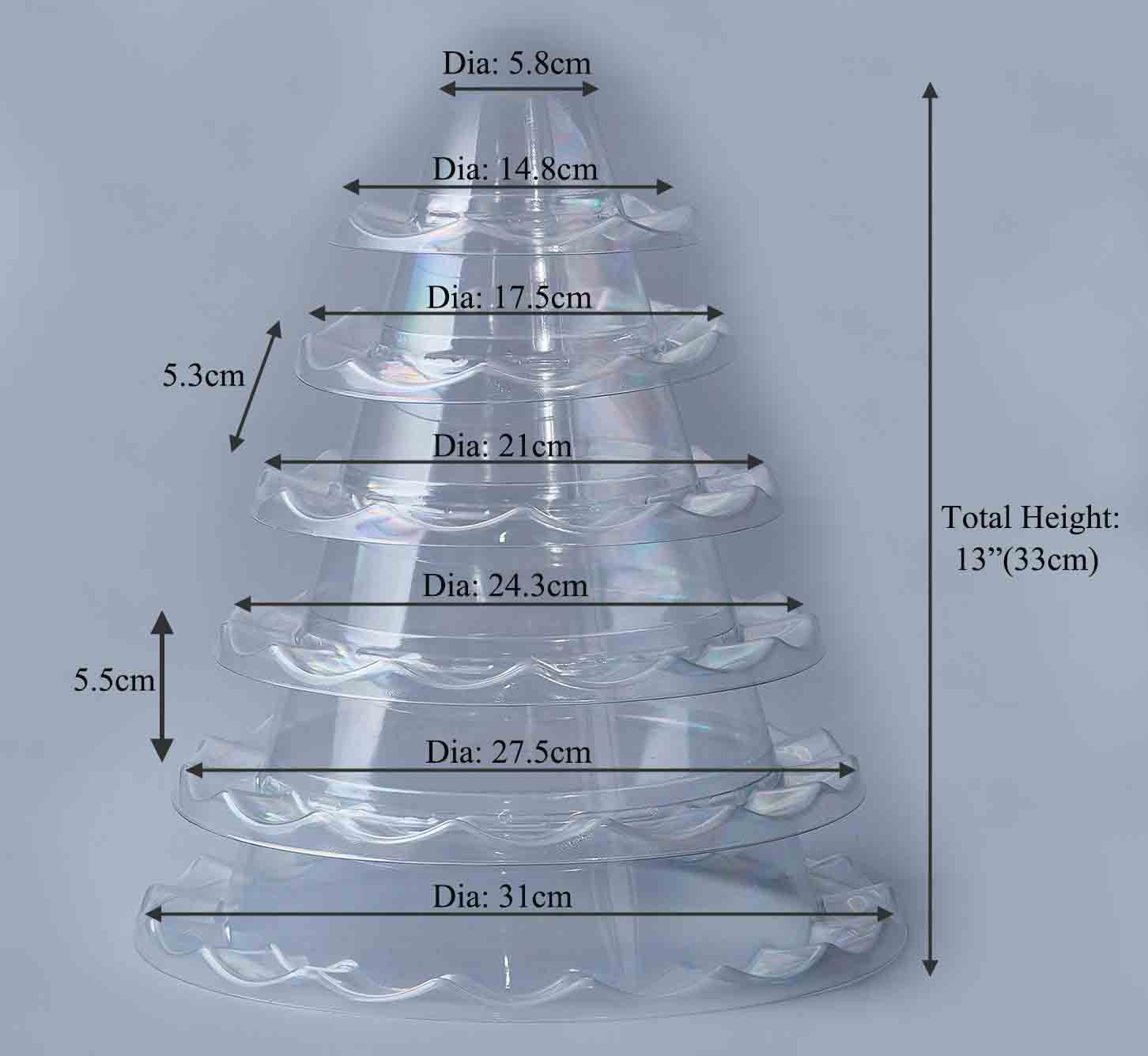 macaron tower size macaron tower size