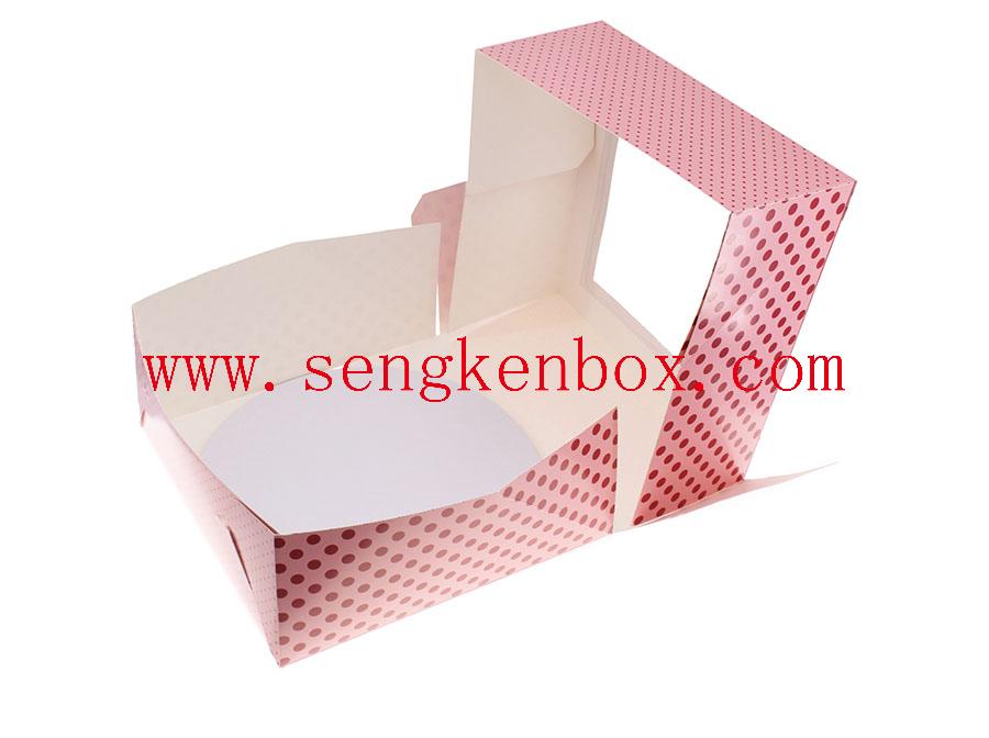 Red Paper Box With Visual Window Red Paper Box With Visual Window