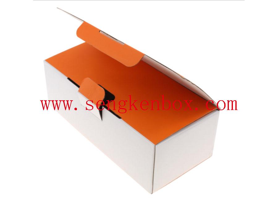 White Orange Paper Bag