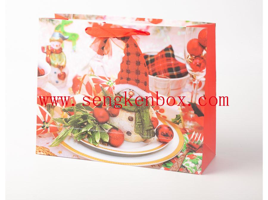 Snowman Design Paper Gift Bag Snowman Design Paper Gift Bag