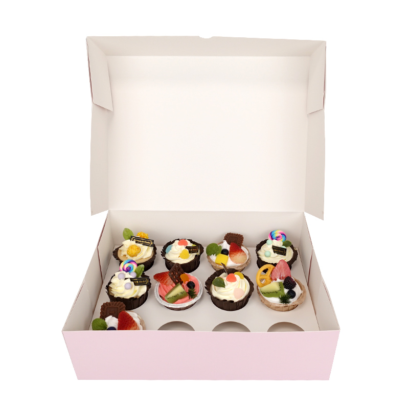 12 Cupcakes box with insert