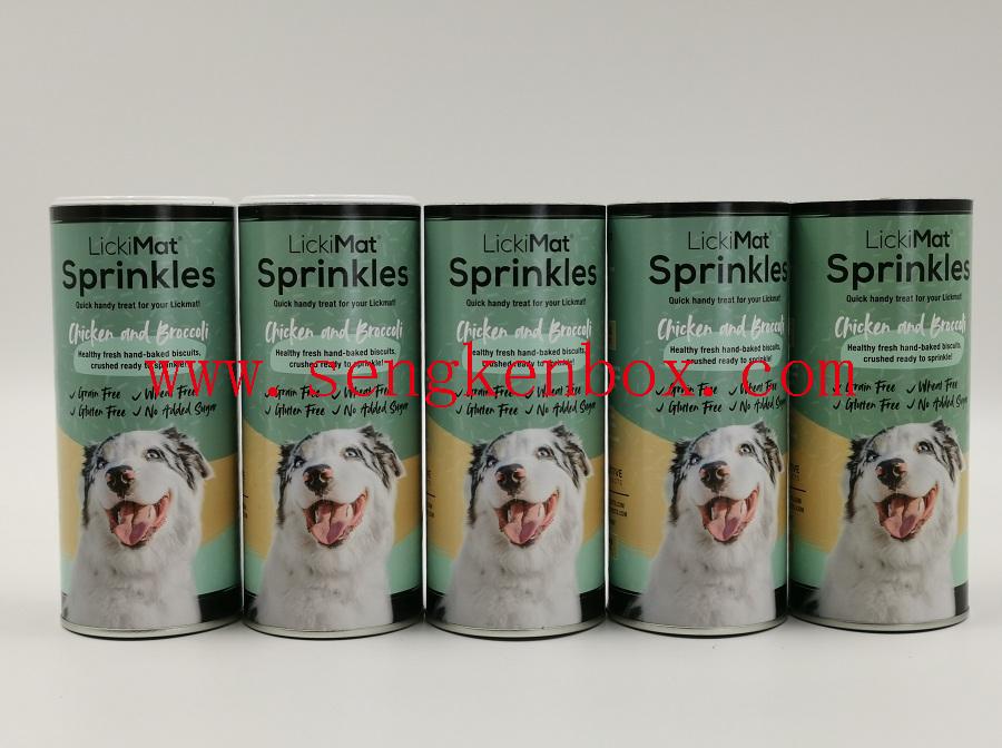 Grease-proof Dog Food Packaging Composite Shaker Paper Tube