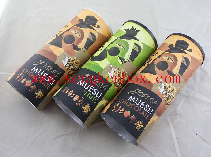Muesli Nut Food Packaging Paper Cans Muesli Nut Food Packaging Paper Cans