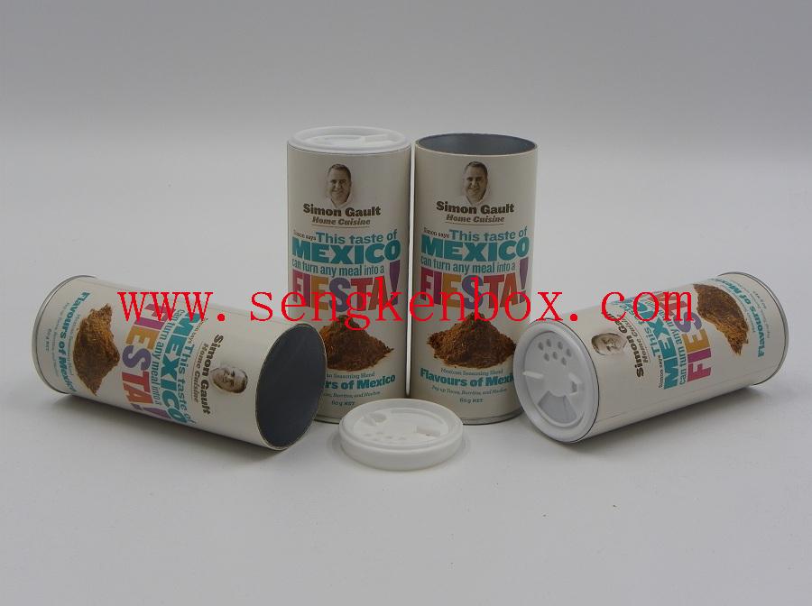 Seasonings Packaging Shaker Paper Cans