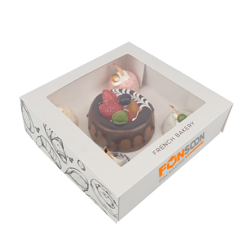 Custom paper box for dessert cakes