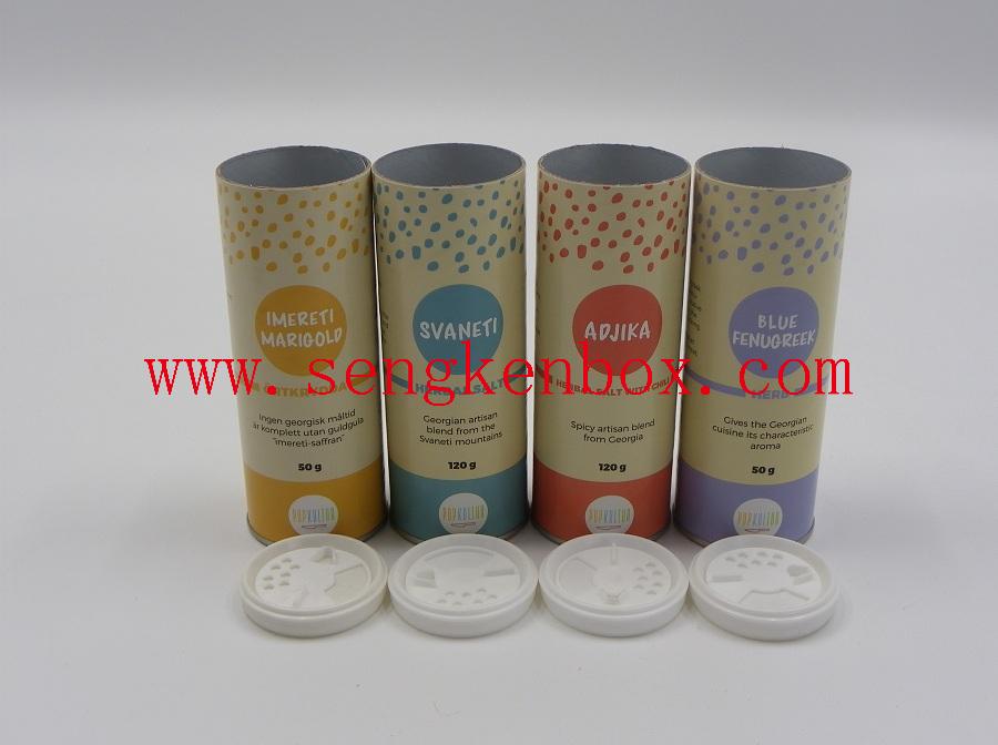 Seasonings Packaging Composite Food Grade Shaker Paper Cardboard Tube Seasonings Packaging Composite Food Grade Shaker Paper Cardboard Tube