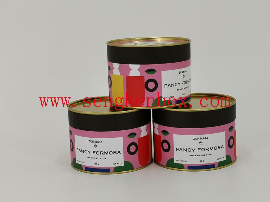 Paper Cans with Metal Buckled Lid Paper Cans with Metal Buckled Lid