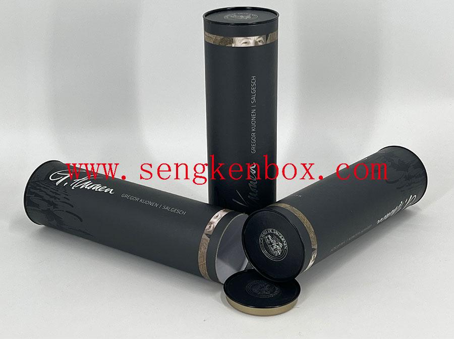 Paper Tube With Metal Lid Paper Tube With Metal Lid