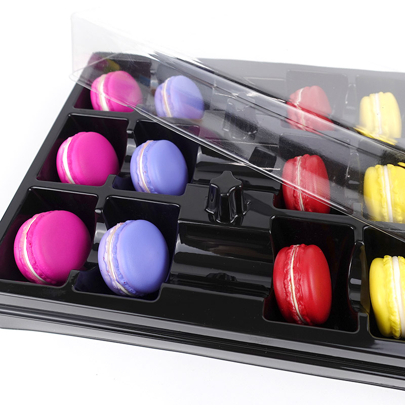 15 macaron plastic box with sleeve