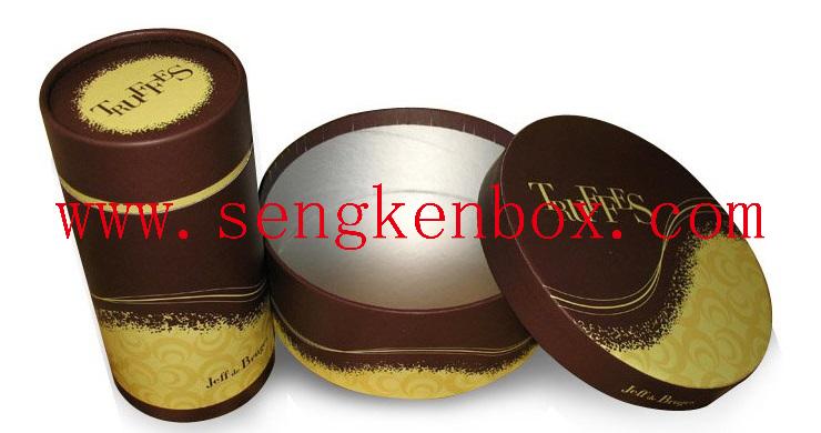 Rolled Edge Cylinder Chocolate Truffles Packaging Paper Hat Storage Boxes Rolled Edge Cylinder Chocolate Truffles Packaging Paper Hat Storage Boxes