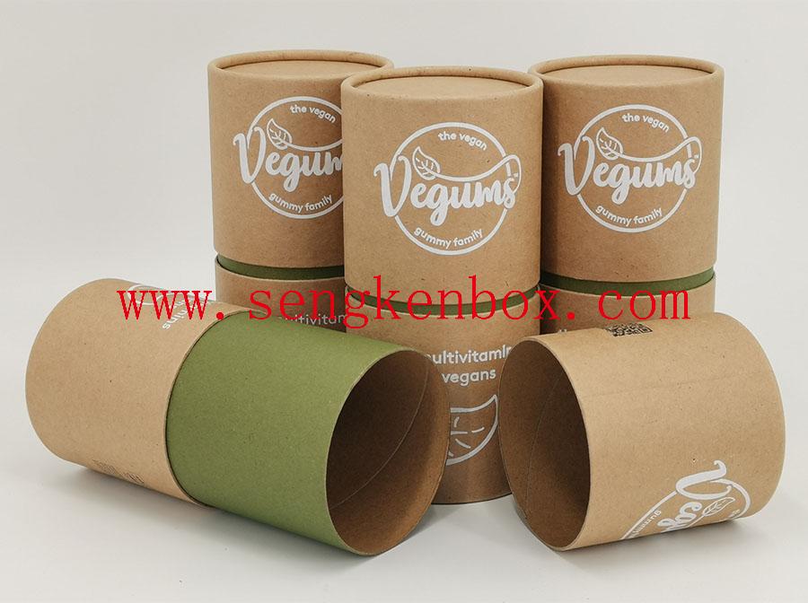 Vitamin Packaging Paper Cans Vitamin Packaging Paper Cans