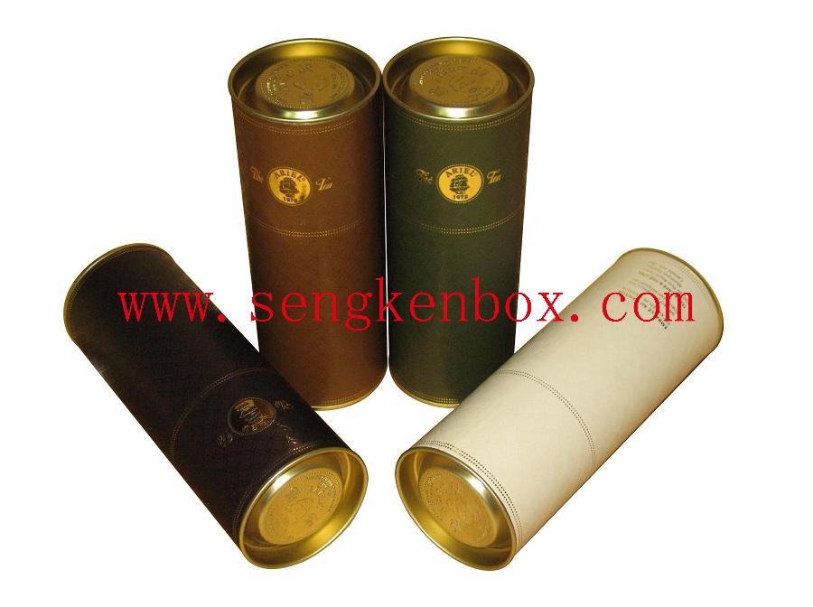 Wine Glass Bottle Packaging Paper Tube with Embossed Tin Lid Wine Glass Bottle Packaging Paper Tube with Embossed Tin Lid