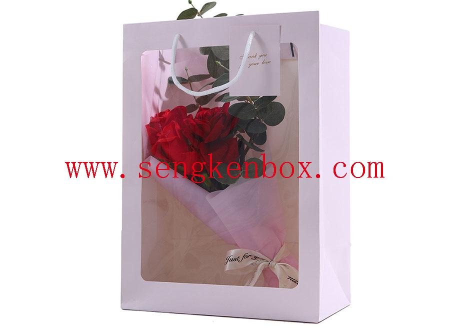 Transparent Flower Gift Paper Bag Transparent Flower Gift Paper Bag