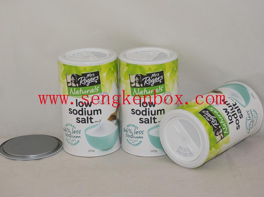 Paper Shaker Cans for Low Sodium Salt Packaging Paper Shaker Cans for Low Sodium Salt Packaging
