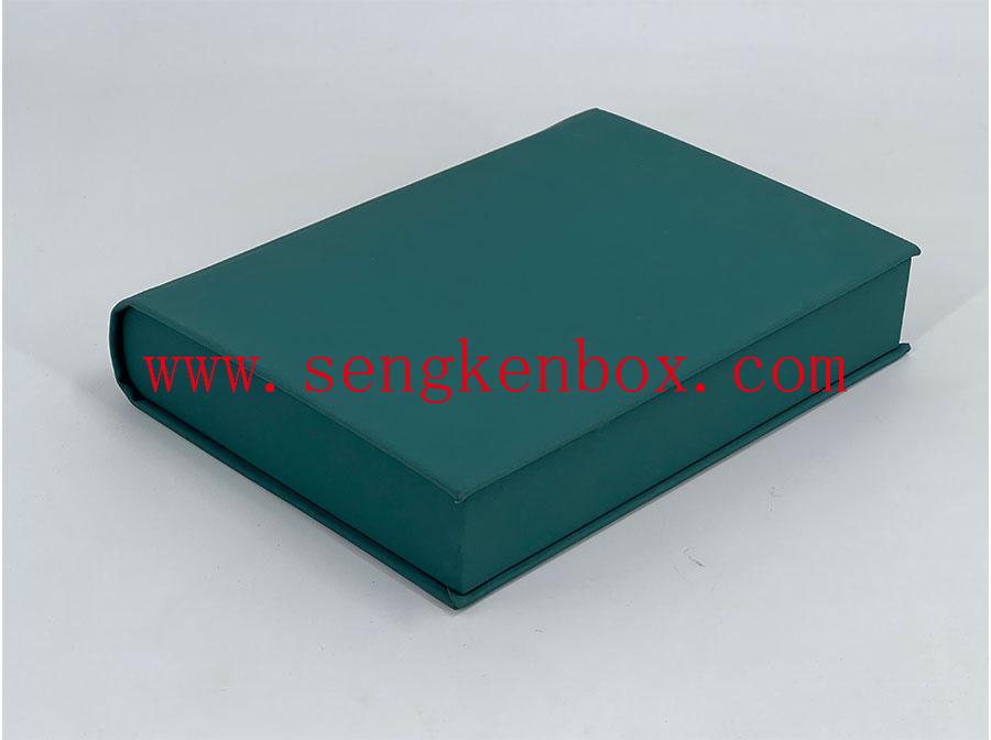 Green Clamshell Leather Box Green Clamshell Leather Box