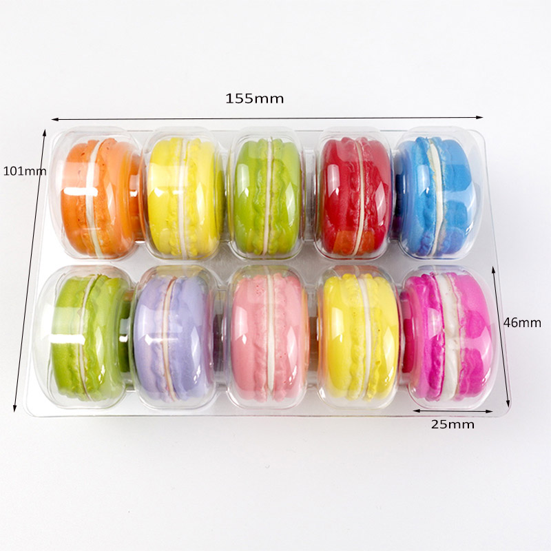 10 macarons plastic blister insert tray