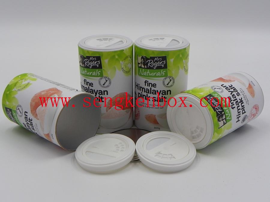 Salt Packaging Cardboard Canister Salt Packaging Cardboard Canister
