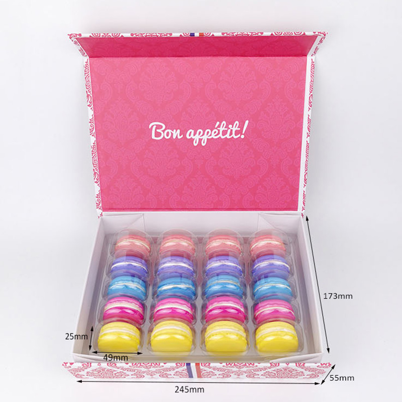 20 macarons magnet gift box