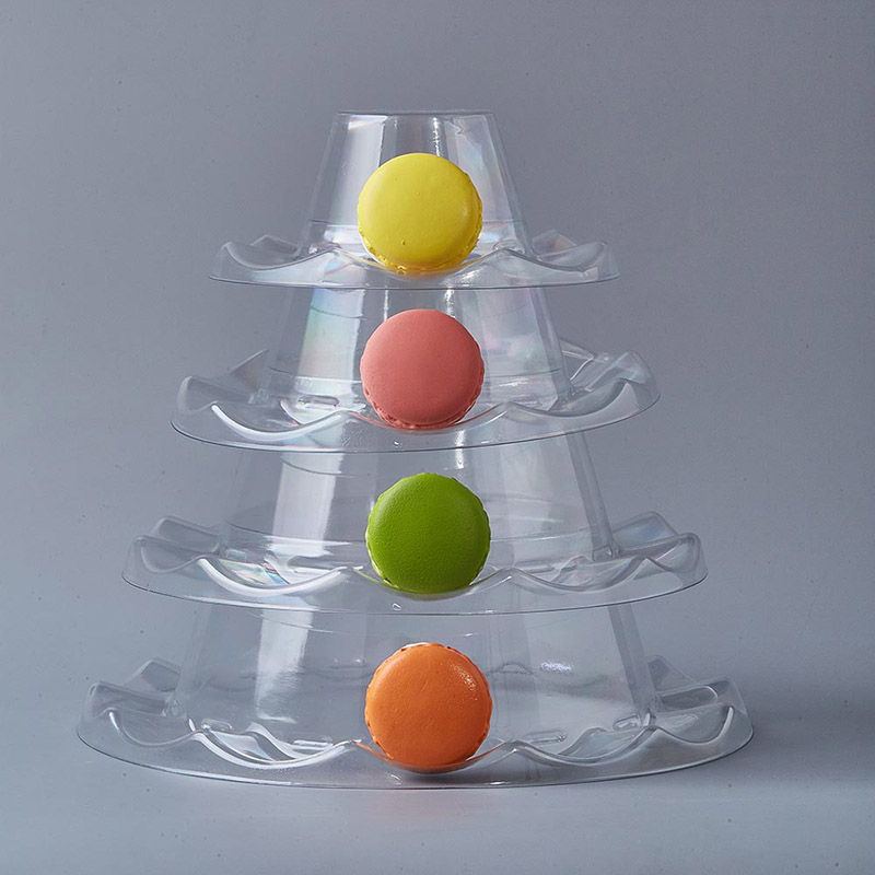 4 tier macaron tower plastic stand