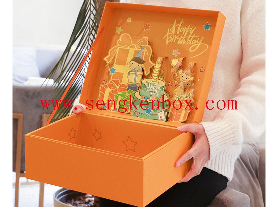 Holiday Design Non-Foldable Gift Paper Box Holiday Design Non-Foldable Gift Paper Box