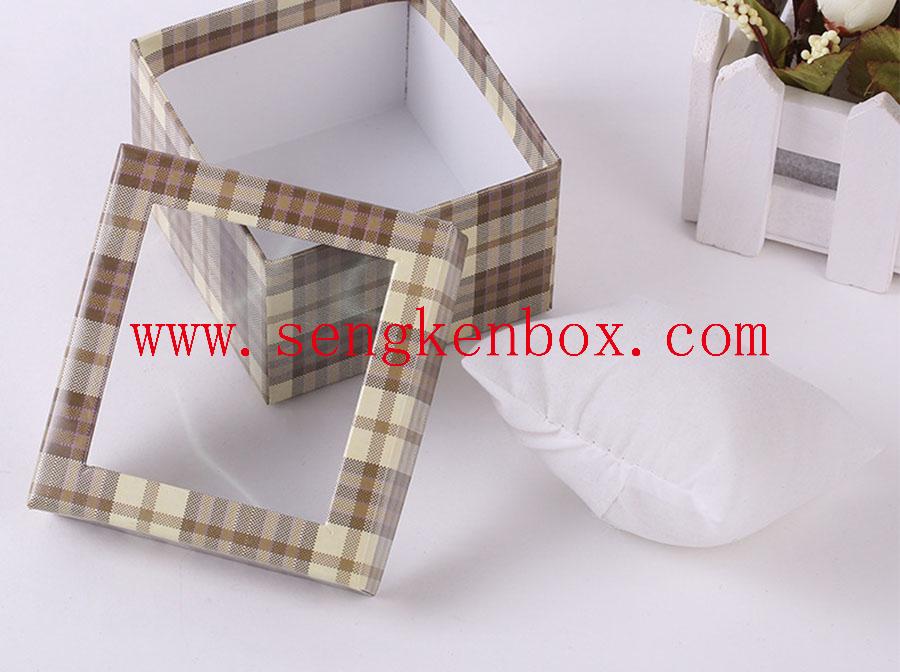 Tartan Design Cardboard Box
