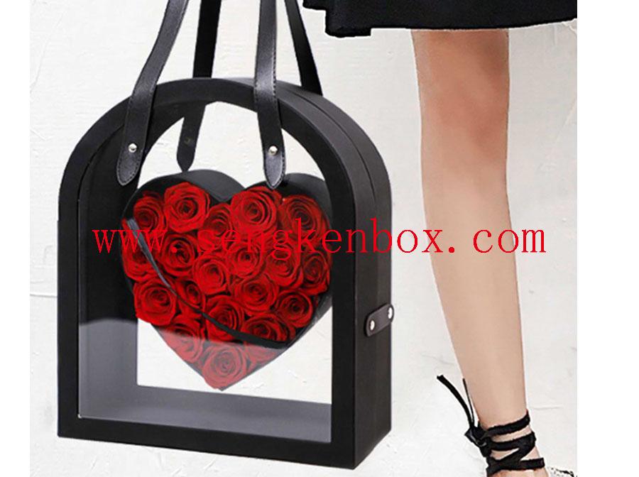 Transparent Gift Case With Handle Transparent Gift Case With Handle