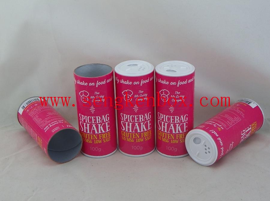 Spice Packaging Paper Shaker Cardboard Tube