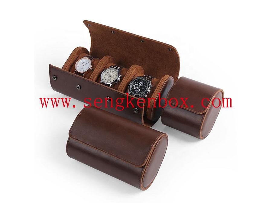 Portable Leather Packaging Gift Box