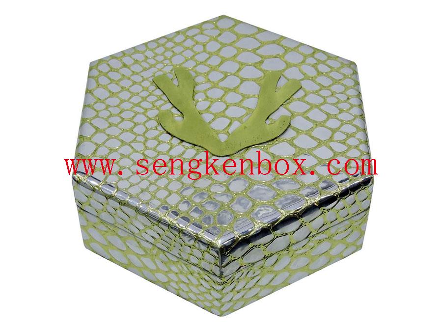 Hexagon Shape Gift Leather Box Hexagon Shape Gift Leather Box