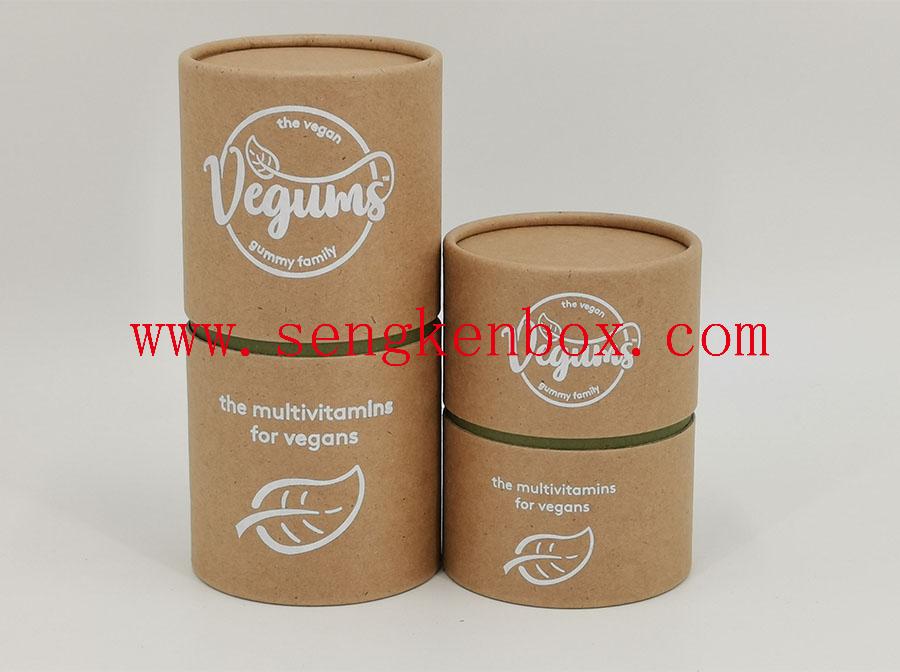 Vitamin Packaging Paper Canister Vitamin Packaging Paper Canister