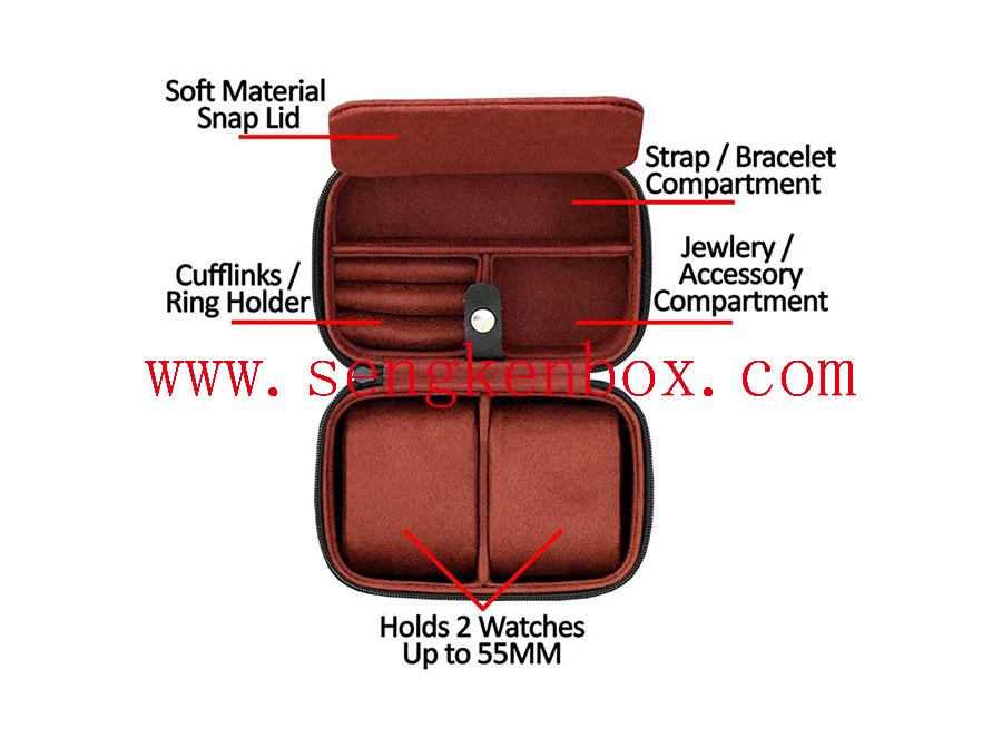 Custom Travel Watch Roll Box Custom Travel Watch Roll Box