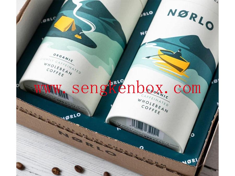 Recyclable Tea Roll Edge Paper Can