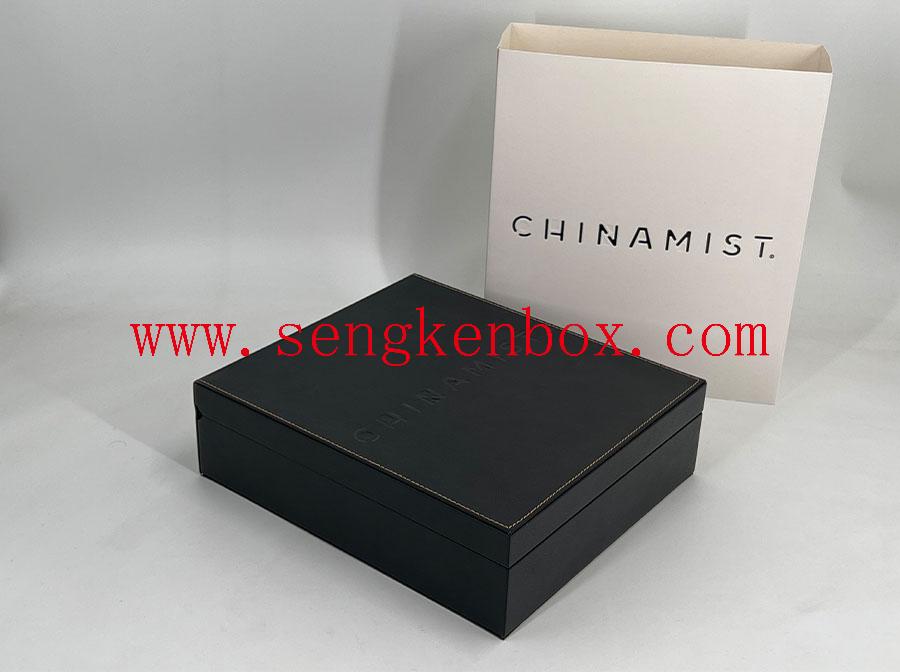 Six Small Divider Packaging Leather Box Six Small Divider Packaging Leather Box