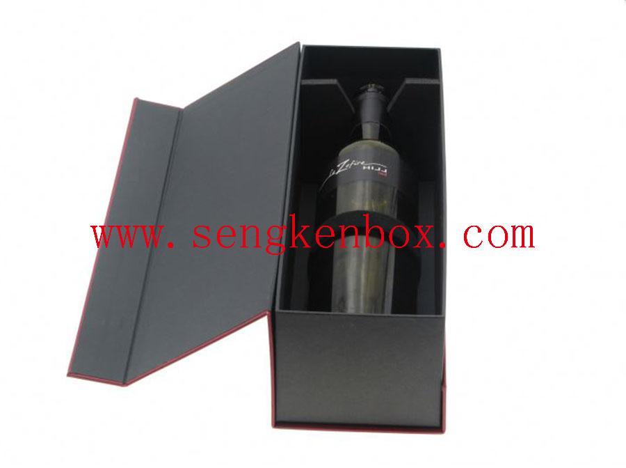 Premium Clamshell Wine Packaging Paper Box