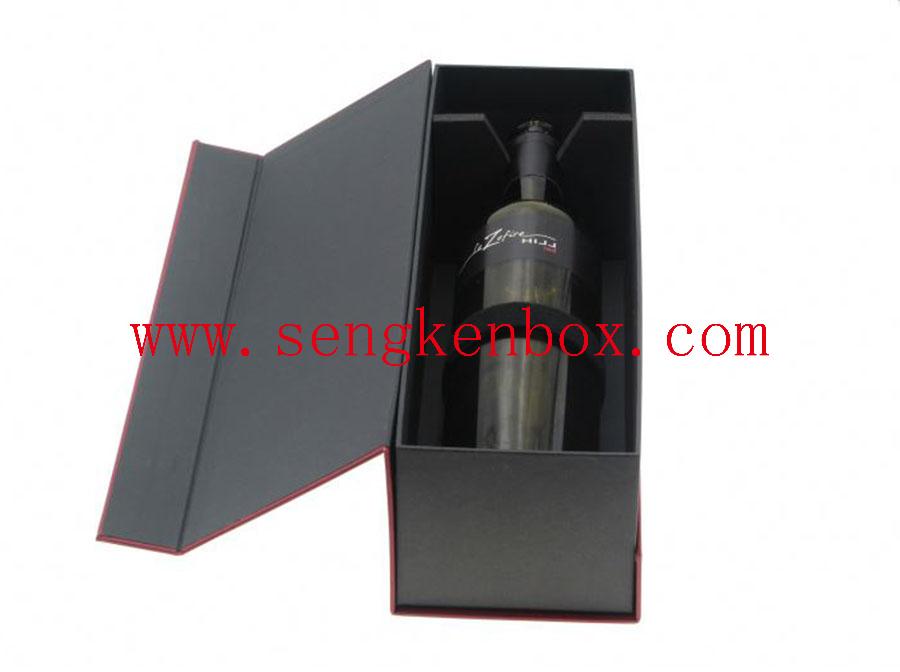 Premium Clamshell Wine Packaging Paper Box Premium Clamshell Wine Packaging Paper Box