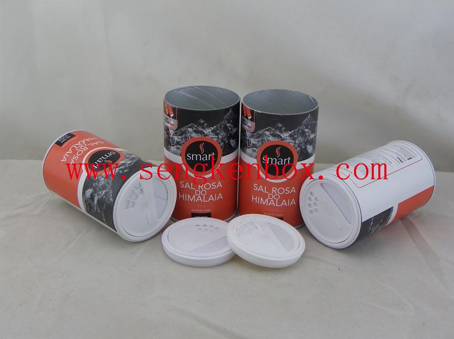 Composite Shaker Paper Cans for Himalayan Rose Salt Packaging Composite Shaker Paper Cans for Himalayan Rose Salt Packaging