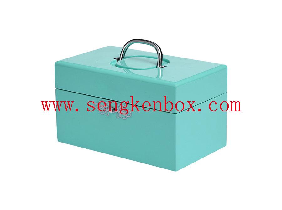 Mint Green Packaging Wooden Box