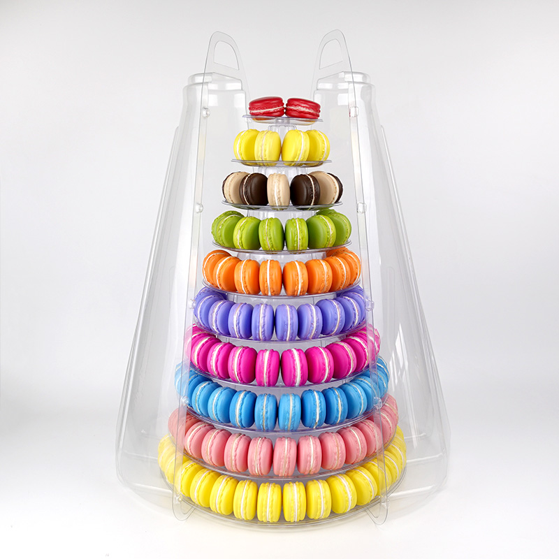 10 tier macaron tower with carrying case